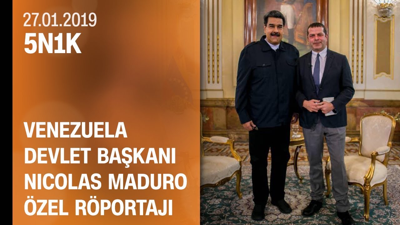 CNN TÜRK özel röportaj: Nicolas Maduro Cüneyt Özdemir'e konuştu - 5N1K 27.01.2019 Pazar