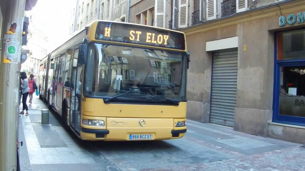 Deux buses TCRM Metz (Renault Agora S + Irisbus Agora L)