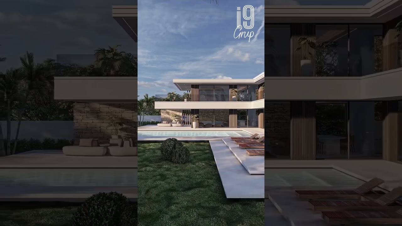 L&uuml;ks Villa yapımı, l&uuml;x vip modern mimari tasarım yapılar, 3d tasarım, havuzlu villa inşaat maliyeti