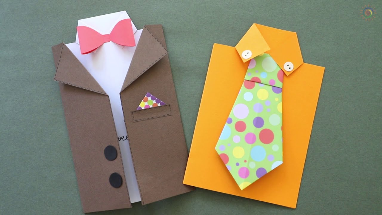 Carte pour papa. BONNE FÊTE PAPA! Bricolage facile et amusant. Открытка ко дню папы своими руками.