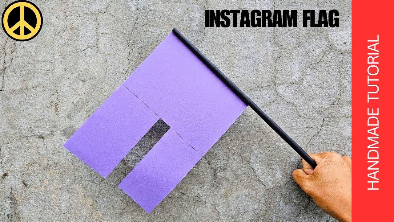 INSTAGRAM FLAG | paper flag craft for kids | Flag Paper