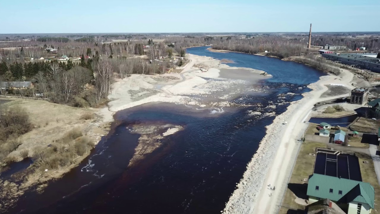 Parnu river in Estonia.
