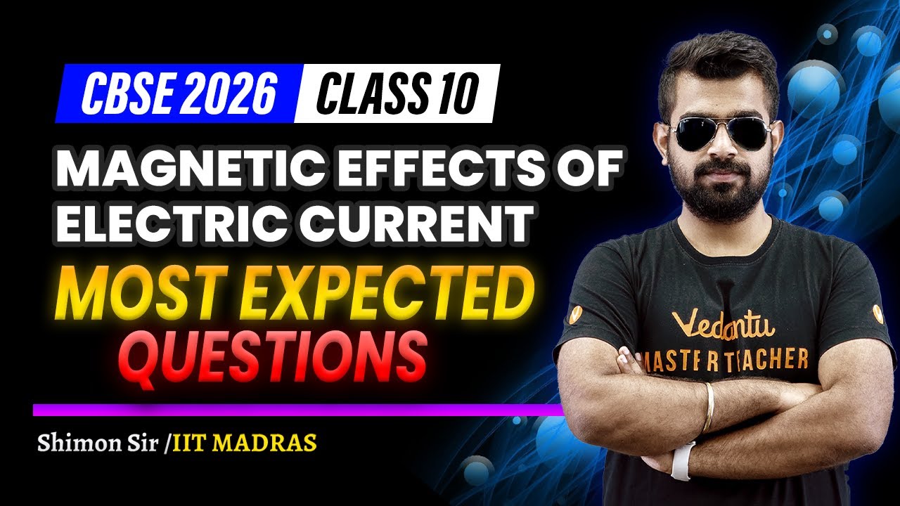 Magnetic Effects of Electric Current | Most Expected Questions | Class 10 | CBSE 2026 🔥Shimon Sir