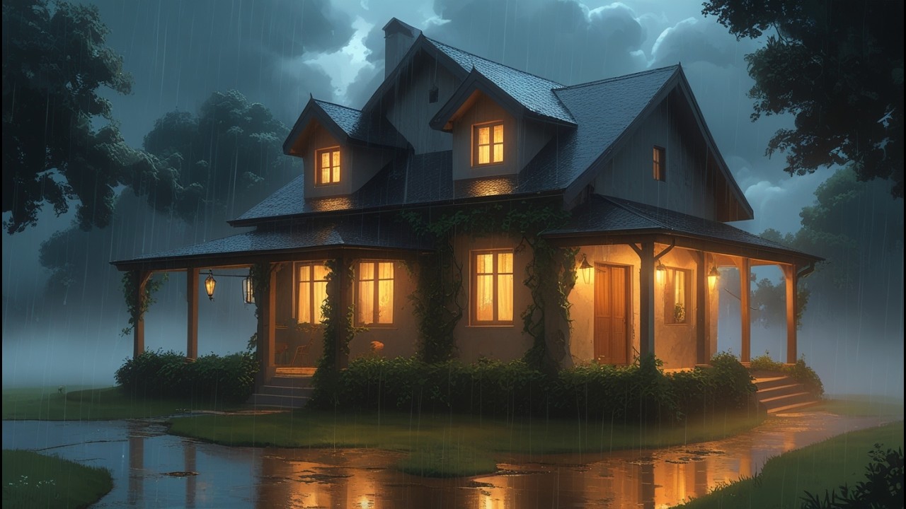 Soothing Deep Rainstorm Ambience | Relaxing Rain Sounds, Anxiety & Stress Relief