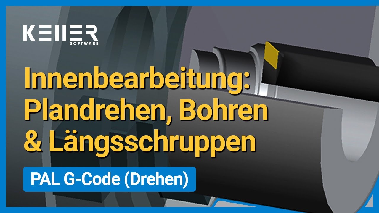 Innenbearbeitung: Plandrehen, Bohren & Längsschruppen (PAL G-Code) | CNC-Drehen | Instant CNC
