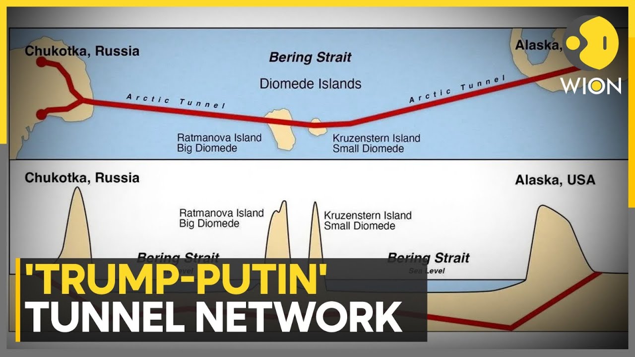 Россия предлагает проект туннеля «Путин-Трамп» под Беринговым проливом | Новости WION