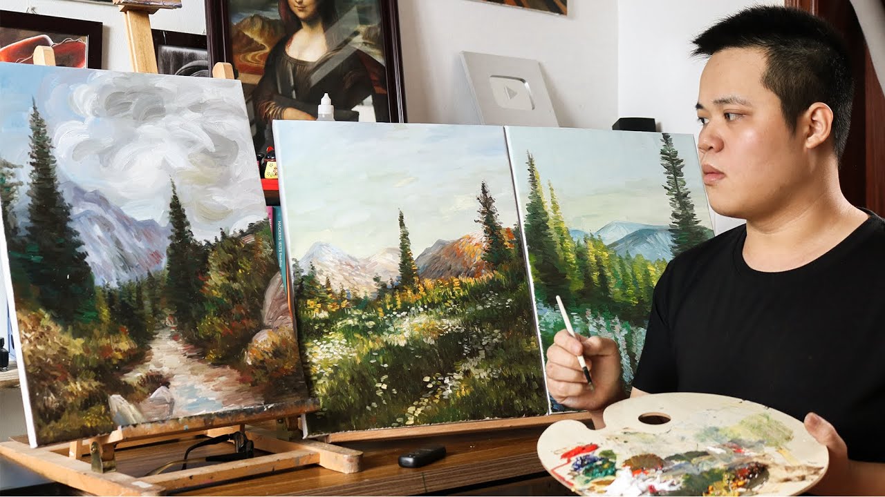 The Paintings of Pine Forest | Oil Painting