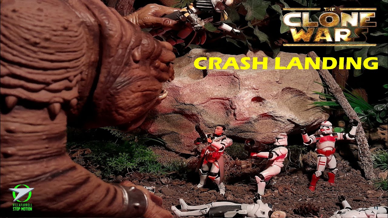 CLONE WARS: RANCOR REVENGE (ARC Trooper Crash Landing – Star Wars Stop Motion)