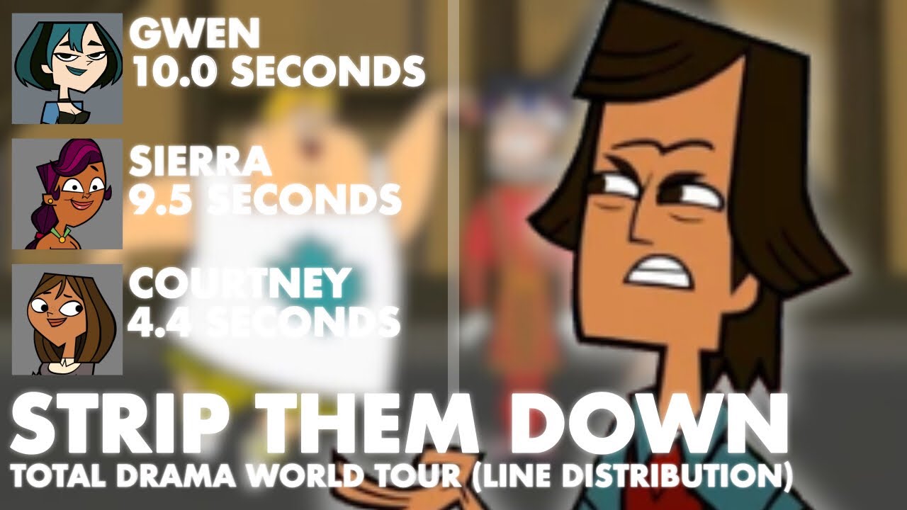 Total Drama World Tour - Strip Them Down (Line Distribution)