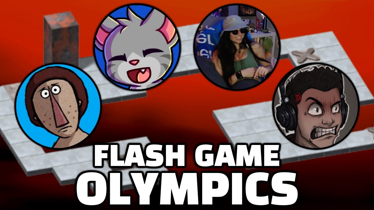 I challenged 3 other streamers to a FLASH GAME SHOWDOWN. - Flash Game Olympics