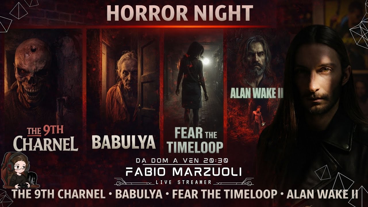🎮 HORROR NIGHT 🔥 The 9th Charnel + Babulya + Fear the Timeloop + Alan Wake 2