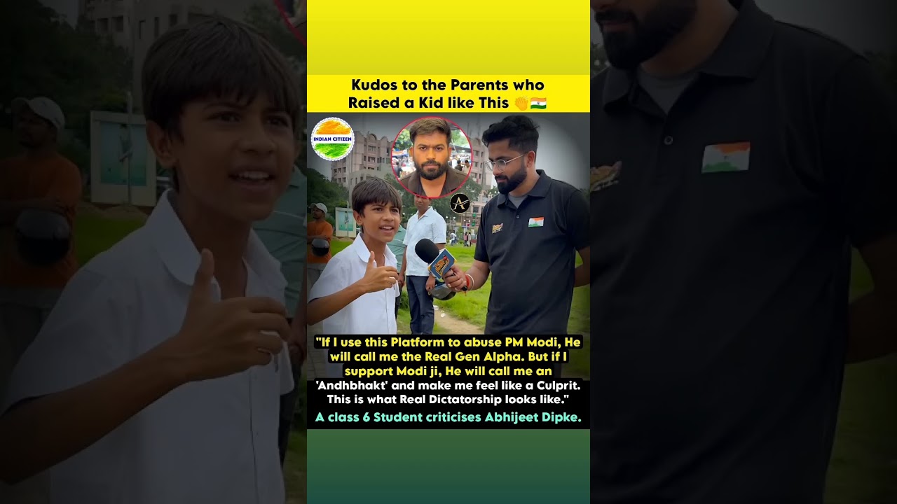 PM Modi got Gen Alpha Support. 🇮🇳A Class 6 student said: