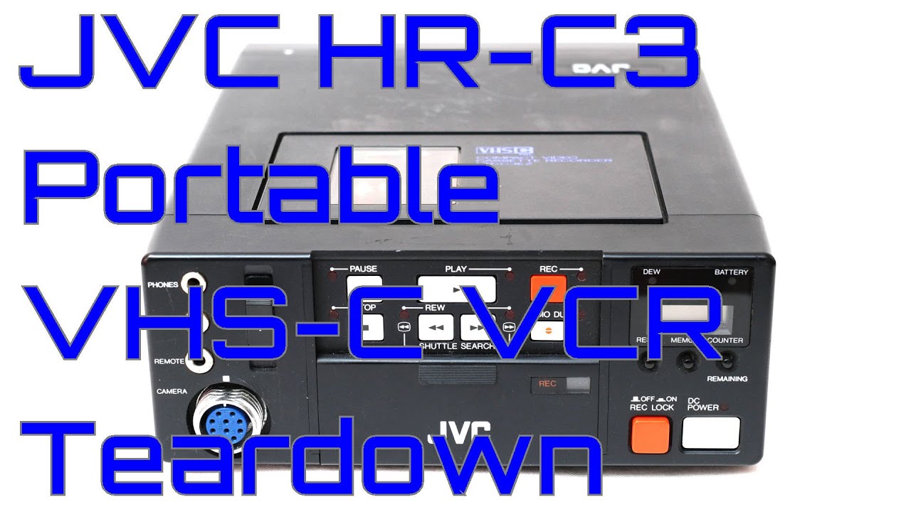 EW0182 - JVC HR-C3 Portable VCR Teardown