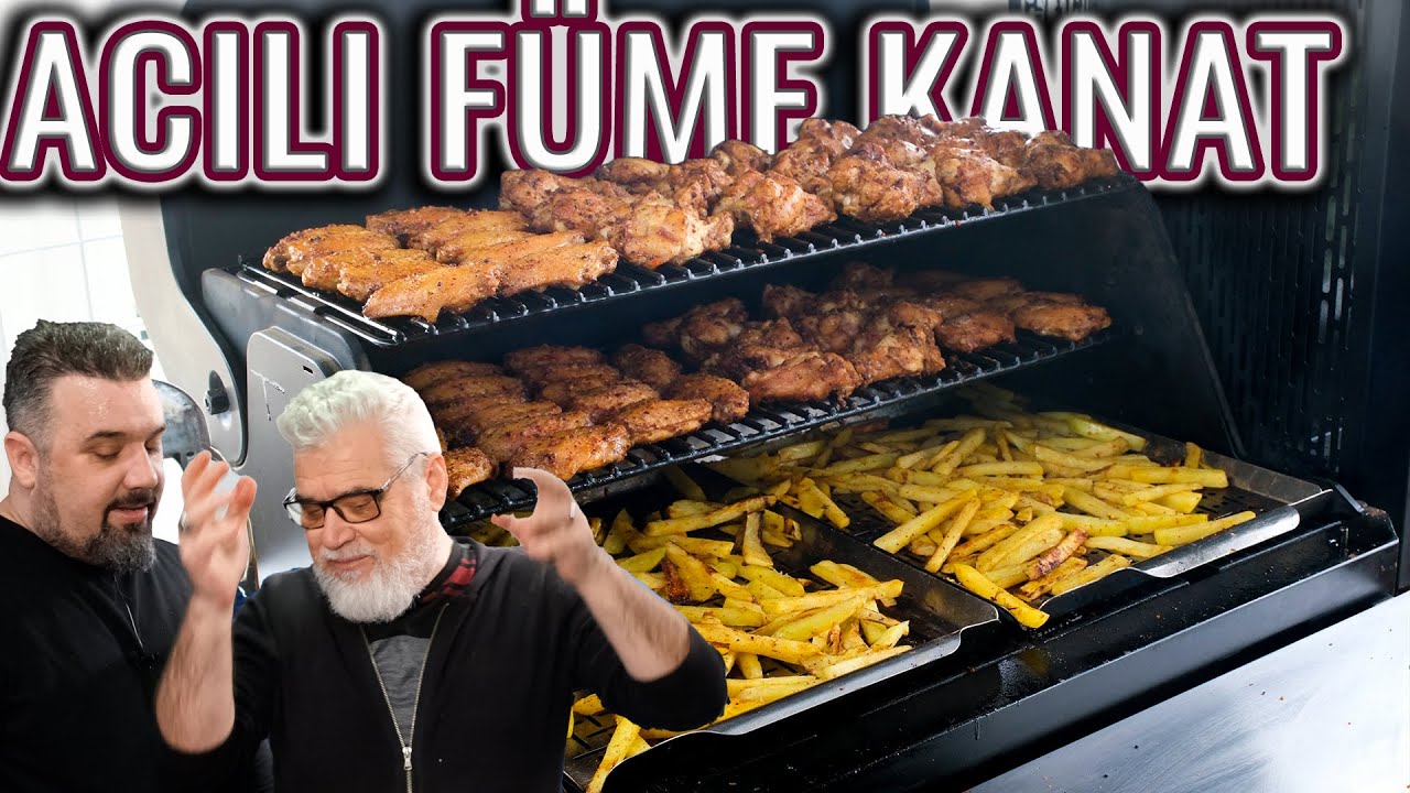 RESTORAN TARZI ACILI FÜME KANAT MENÜSÜ ( (Mangalda Acılı Füme Kanat ve Yancıları Tarifi)