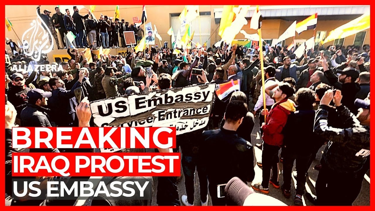 US embassy protesters in Iraq &lsquo;told to withdraw&rsquo;