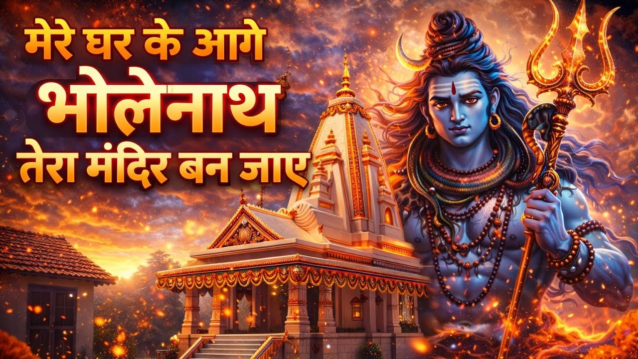 मेरे घर के आगे भोलेनाथ तेरा मंदिर बन जाए | Narendra | New Shiv Bhajan 2026 | @BhaktiSangam