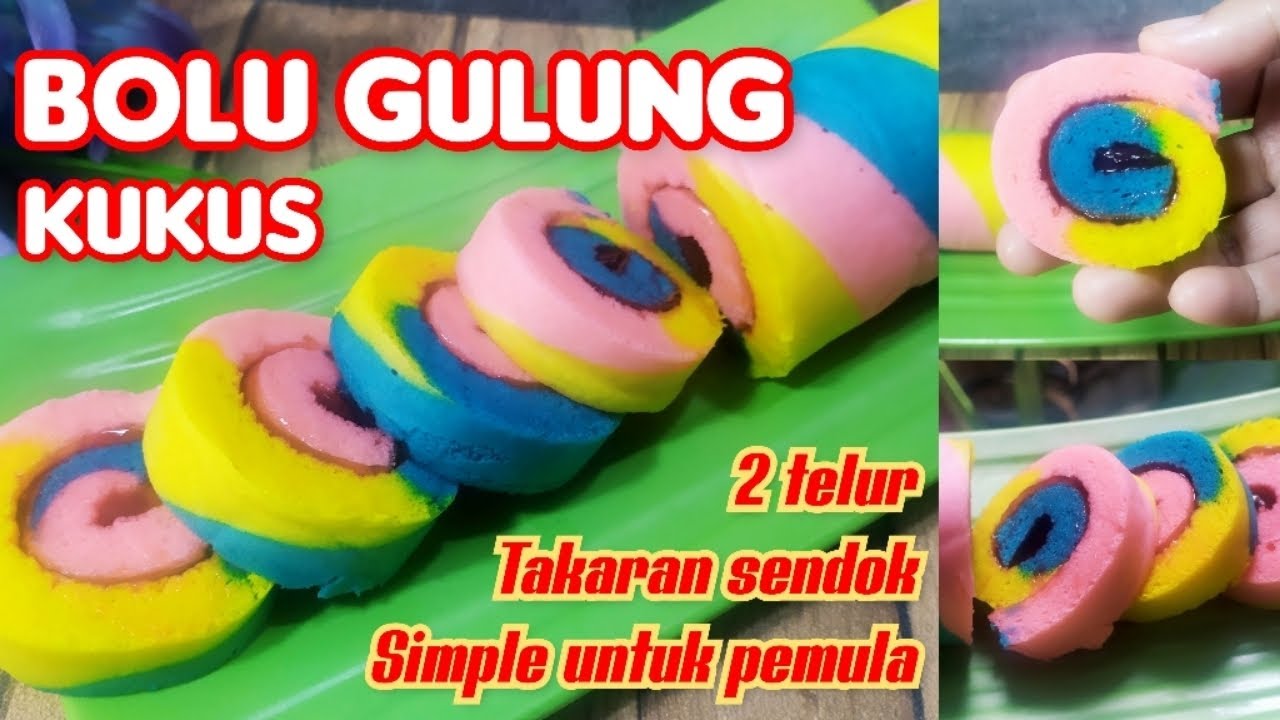 BOLU GULUNG KUKUS || TAKARAN SENDOK || 2 TELUR