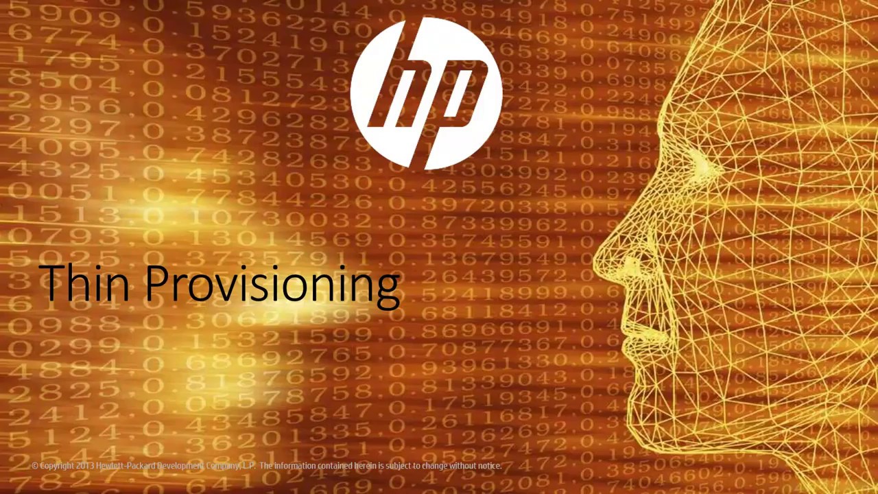 3PAR Thin provisioning via SSMC