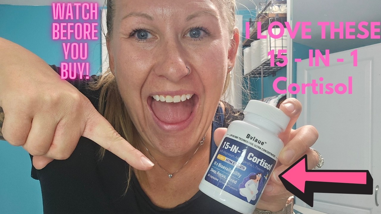 Cortisol Supplement15-in-1 Cortisol Reducer Manager Lower w/Ashwagandha,Magnesium,L-Theanine/Saffron