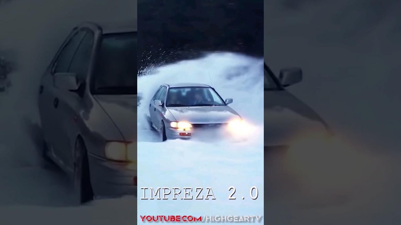 Best winter car ever made #subaru #drift #snow