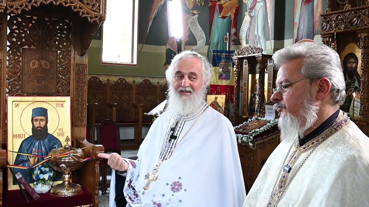 Arhim. Dumitru Cobzaru - Cununia tinerilor Ioana și Vlad Decea, Mânăstirea Strâmba, Sălaj