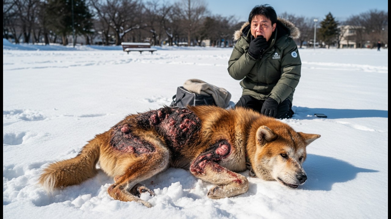 熱湯をかけられ続けた秋田犬の皮膚治療―獣医が無償で行った3年間の手術に募金が殺到した理由