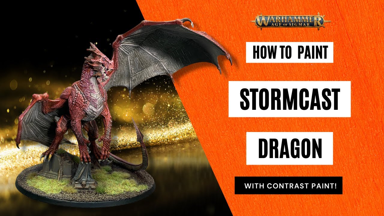 How to Paint a Dragon with Contrast Paints! Karazai tutorial!