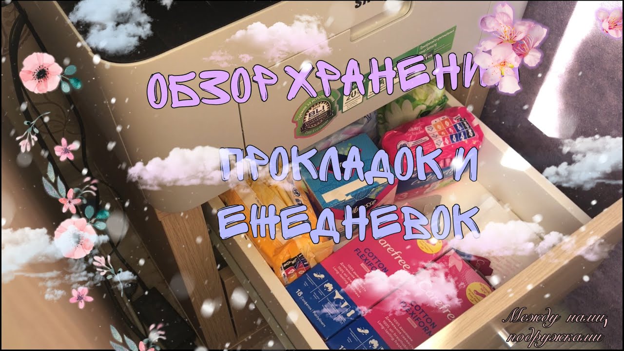 МОЁ МИНИ ХРАНЕНИЕ ПРОКЛАДОК И ЕЖЕДНЕВОК😌🧩🍂//Между нами,подружками
