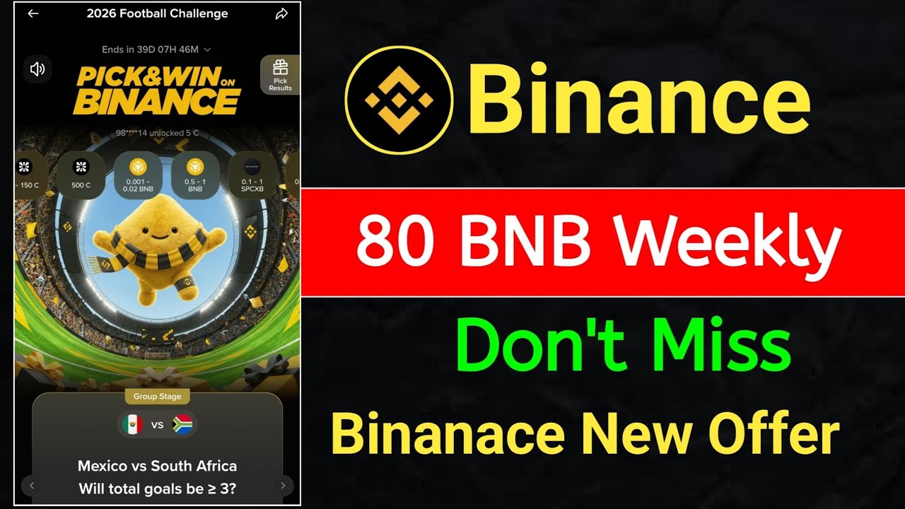 Binance New Airdrop || Don't Miss || 2026 Football Challenge