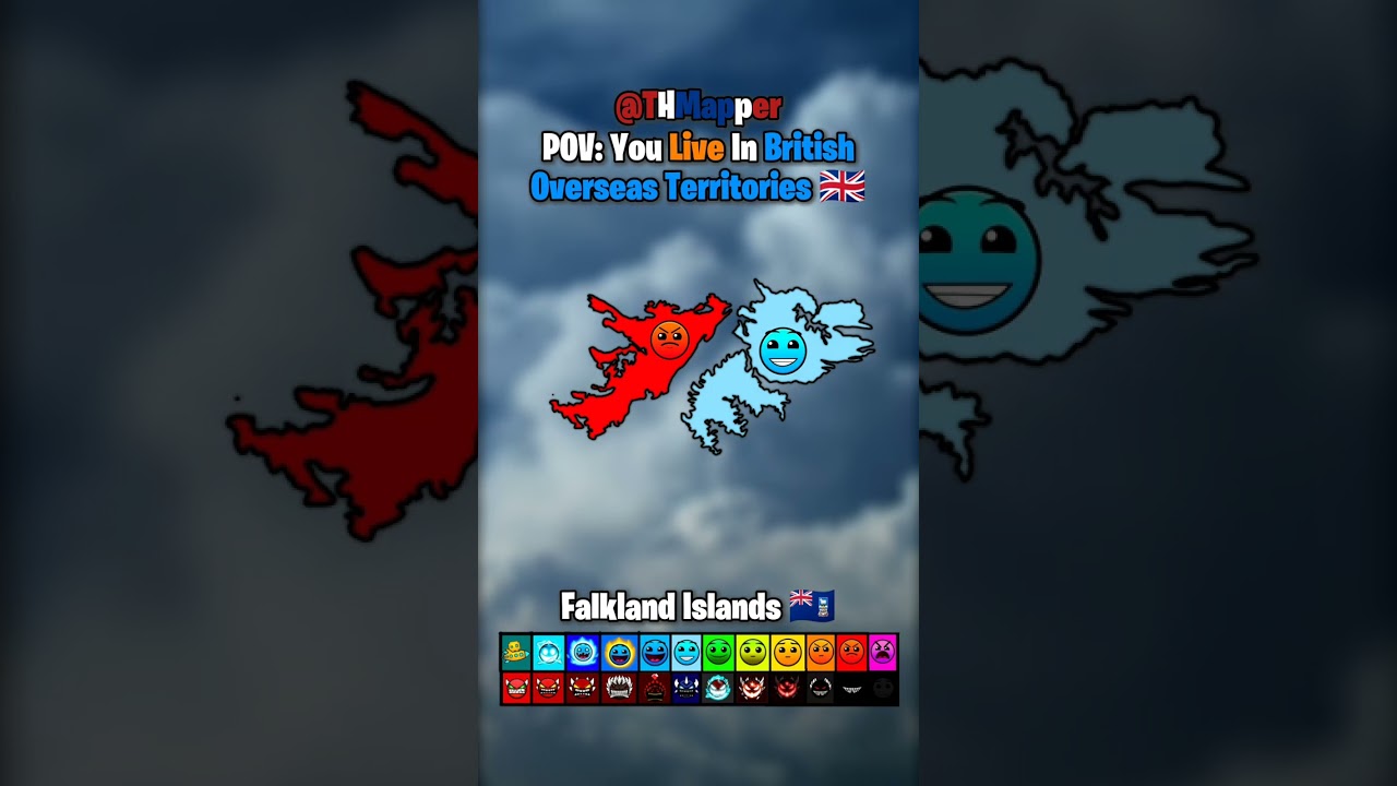 POV: You Live In British Overseas Territories 🇬🇧 #shorts #mapping #geography #thaiwithknife 