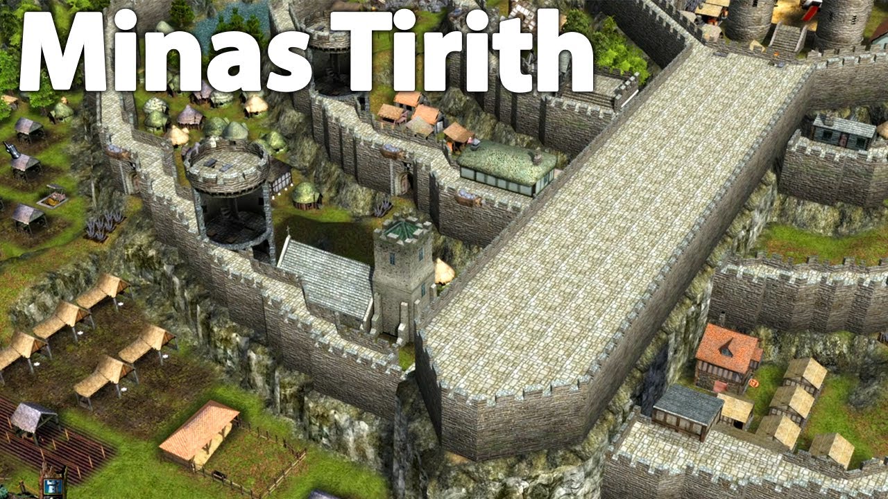 The castle of Minas Tirith in Stronghold 2 | Stronghold Crusader