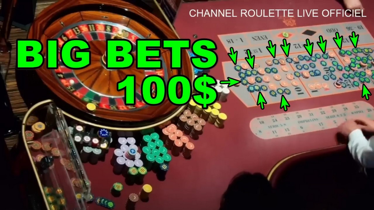 BIG BETS 100$ IN TABLE IN ROULETTE IN REAL CASINO OF 16/06/2026