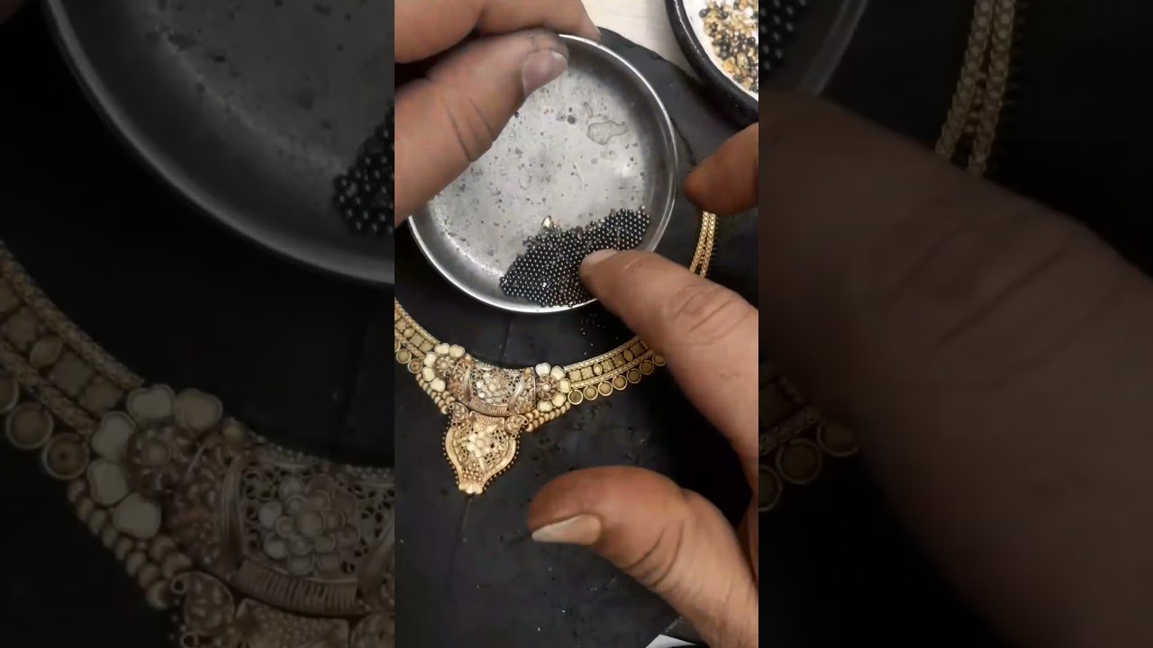 how 24K Gold new design necklace is made #golddesign #jewellery