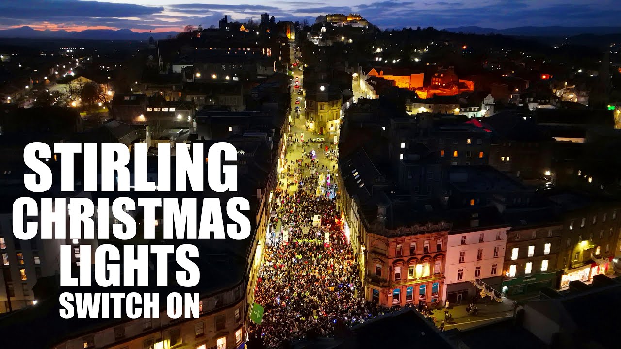 Stirling christmas lights switch on