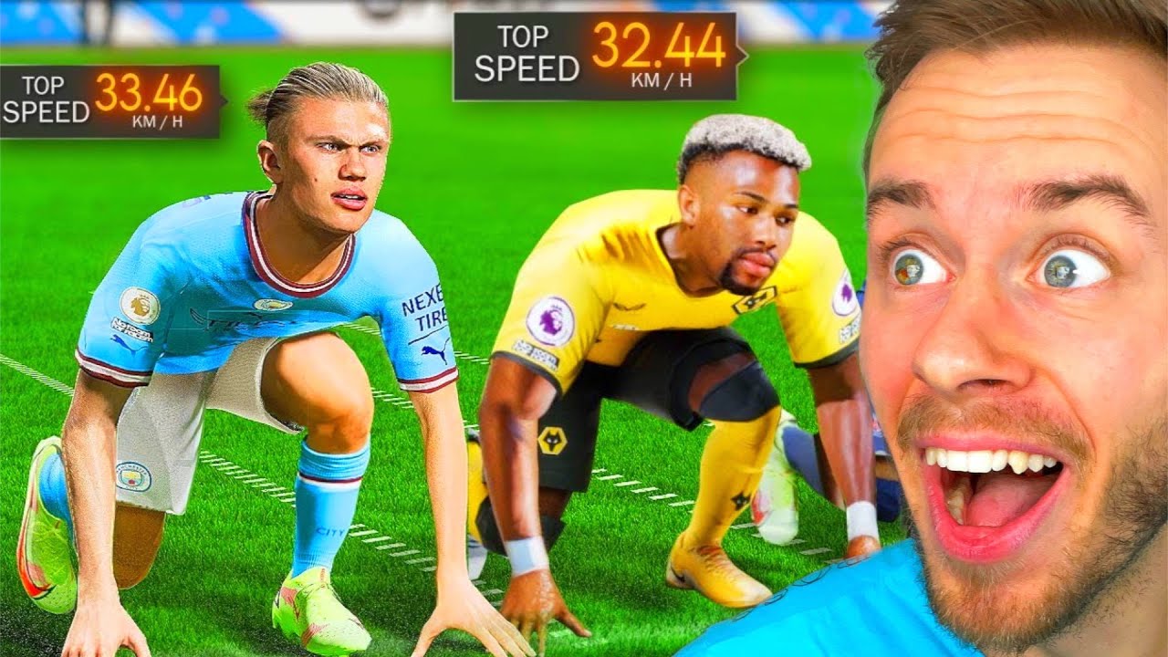 Wer ist der SCHNELLSTE SPIELER in FIFA 23? 👀⚡️ (Speed Test!)