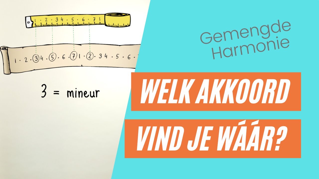 Waar vind je de vier akkoordsoorten?
