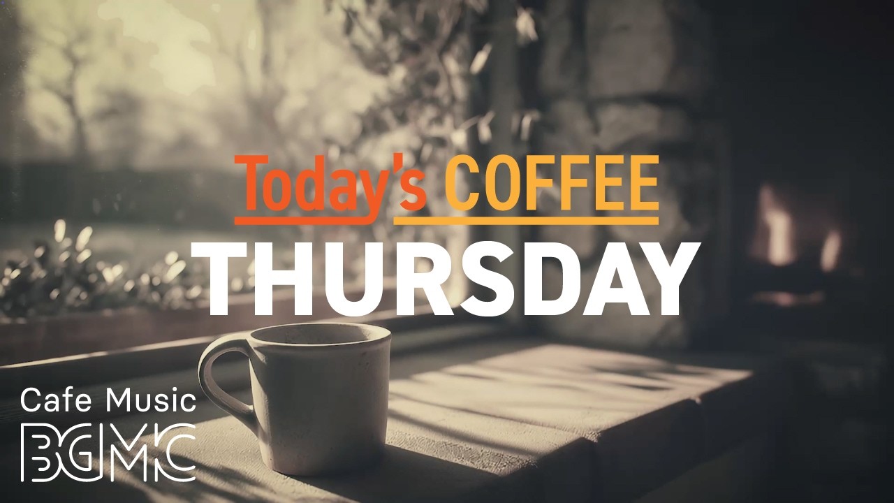 THURSDAY COFFEE: Peaceful Spring Cafe ☕ Relaxing Jazz & Bossa Nova for Study, Work
