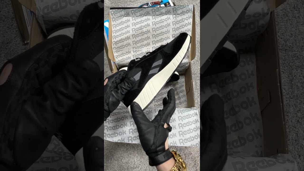 Мужские кроссовки замша кожа текстиль Reebok Classic Leather Hexalite Black Grey Beige, Рибок A3542