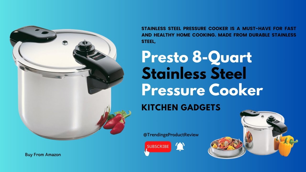 Presto 8-Quart Stainless Steel Pressure Cooker I TrendingeProductReview