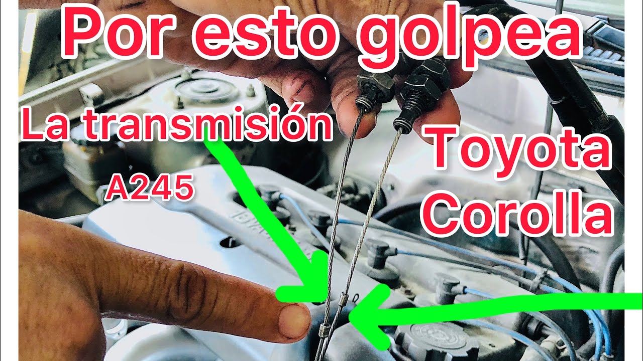 Toyota Corolla 1998, Cómo regular y reemplazar el cable de sobre-marcha  transmisión A245