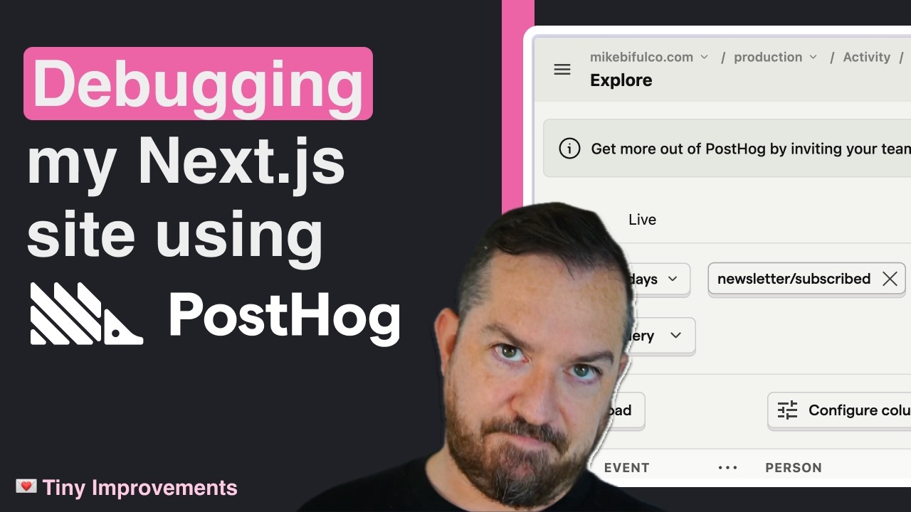 Product Analytics for engineers: Debugging a conversion problem on my next.js site using @PostHog