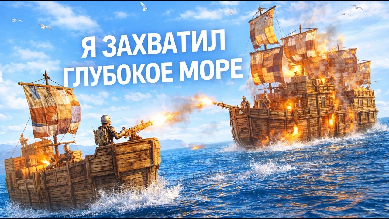 Мы стали пиратами и захватили всё море в РАСТ/RUST