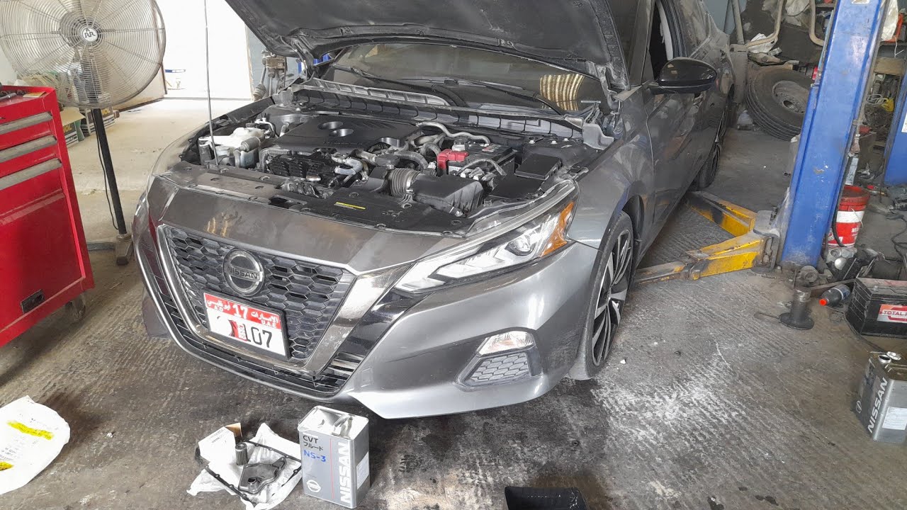 how to change gear automatic transmission oil Altima 2019#Nissan Altima CVT NS-3 fluid change 2019