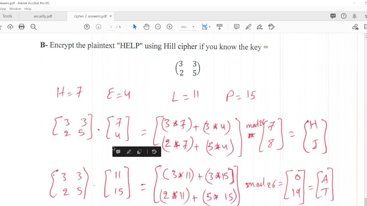 Hill Cipher