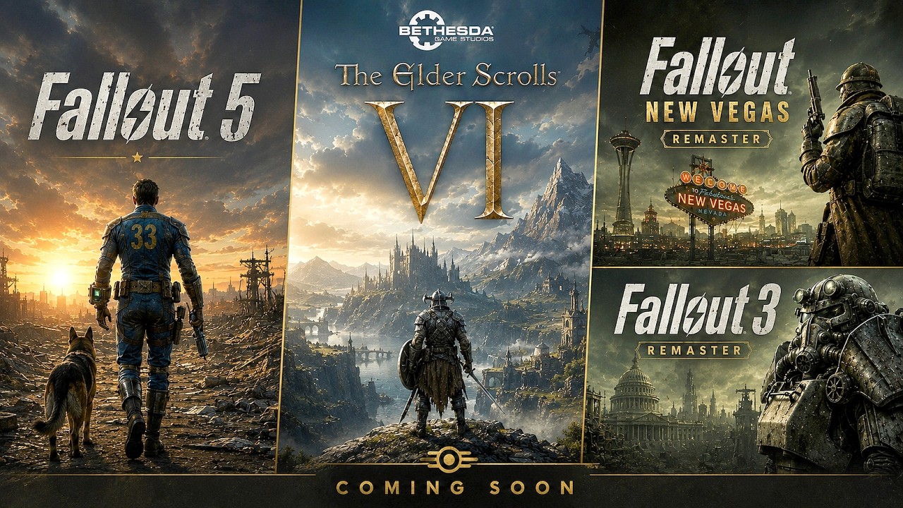 Официальный анонс Fallout 5, The Elder Scrolls 6, ремастер Fallout New Vegas и дорожная карта Bet...