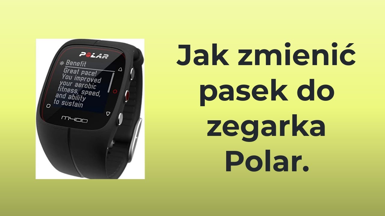 Jak zmienić pasek do zegarka Polar