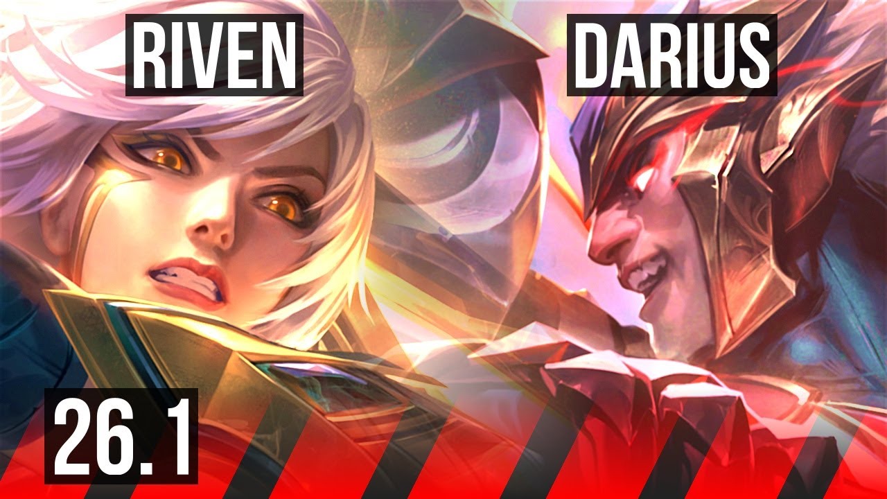 RIVEN vs DARIUS (TOP) | Good KDA: 10/1/1 | KR Master | 26.1