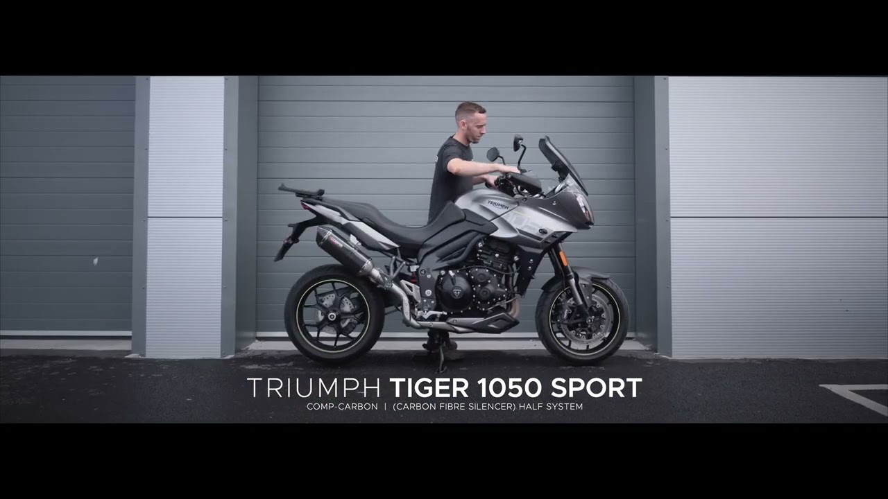 Exhaust Sound - Triumph Tiger 1050 Sport (13-21) Half System (Carbon Fibre) by Cobra Sport Exhausts