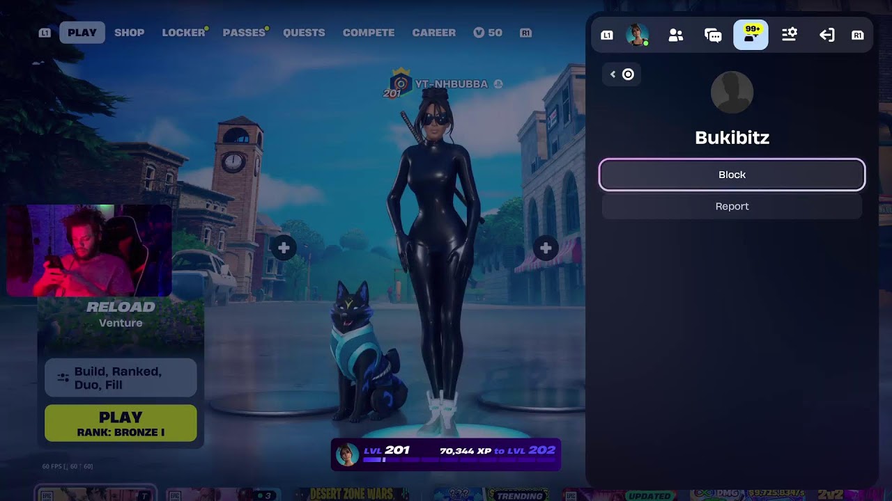 Fortnite W famous streamer