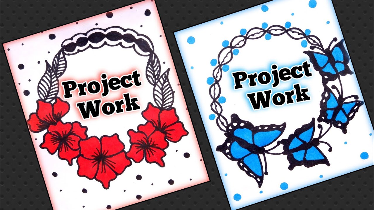 Winter holiday homework design/border designs/front page design/winter vacation homework decoration